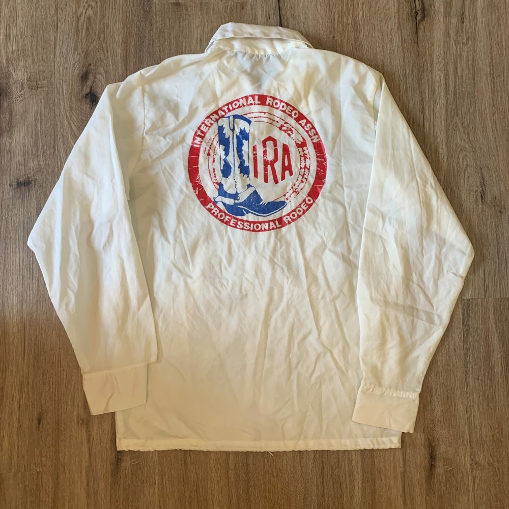 Vintage 70s Dunbrooke "International Rodeo Association" windbreaker - small mens